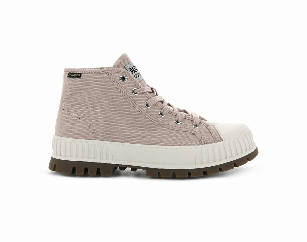 Palladium Pallashock Mid Og Womens High Top Sneakers Rose Australia [CQPARX-812]